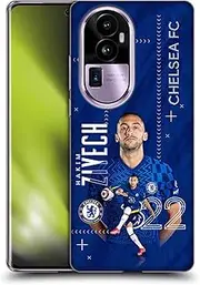 Head Case Designs Officially Licensed Chelsea Football Club Hakim Ziyech 2021/22 First Team Soft Gel Case Compatible with Oppo Reno10 Pro+