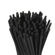 100Pcs Reed Diffuser Sticks Wooden Rattan Fiber Fragrance Decor Replacement Rod Black
