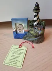 Lighthouse Hinged Trinket Box & Picture Frame