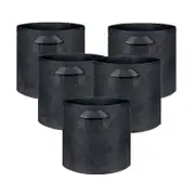 5-Pack 5-Gallon Aeration Fabric Pot/Plant Grow Bags w/Handles