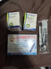Prodigy Diabetic (100) Test Strips & (100) Lancets - Expired 2021*