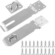 Padlock Hasp 4 Inch 2 Sets Hasp Stainless Steel Security Hasp Lock Latch Door Lo