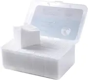 LIFKOME 1000Pcs Facial Makeup Pads Non Woven Fabric Cosmetic Remover with Storage Box Lightweight Skin Friendly Pads for Makeup Removal Skin Care and More