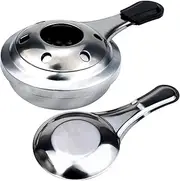 Frame Adjustable Furnace Stainl Steel Burner for Backpacking Picnic Hiking Camping or Household Furnace for Fondue Hot-Pot