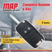 MAP Complete 2 Button Remote Shell & Key for Holden Cruze Colorado RG