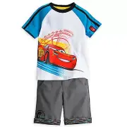 DISNEY STORE CARS 3 SHORT SET GRAPHICS FRONT & BACK ~ LIGHTNING & JACKSON STORM