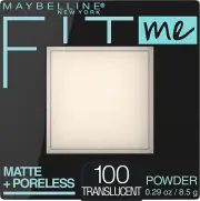 Maybelline Fit Me Matte + Poreless Pressed Face Powder Makeup, Translucent, 1 Co