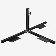 Zupoquk Outdoor Universal Cross Brace Stand,Patio Umbrella Base Holder,Outdoor Sunshade Anchor,Rust Free Tempered Iron Patio Umbrella Stand Ideal for Use in Half Patio Umbrella