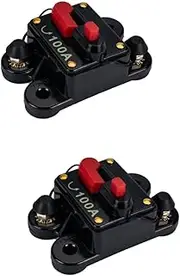 Gatuida Pcs a Self-recovery Circuit Breaker for V- Home Solar Stereo Amplifier Refit Black Fuse Inverter Dust Protection