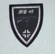 German MP40 MP Schmeisser Auto Automatic Pistol MM Battle War Patch SS Cosplay