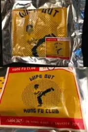 INVADER Street Art Wipe Out Kung Fu Club Silkscreen Print Shirt Hong Kong Banksy