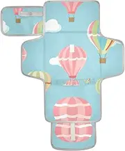 Reusable Changing Table mat with Tissue Pocket Travel Changing pad for Baby Lightweight & Foldable Changing Station