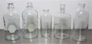 Pyrex Laboratory Glass Flasks Lot of 5 - Used (3363544)