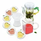Glass Kungfu Tea Set - Glass Teapot + Strainer + Tea Pitcher + 6x Tea Cups
