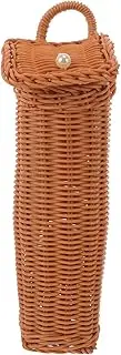 TOYANDONA Woven Hanging Basket for Kitchen Storage Space Saving Wall Mounted Fruit Vegetable Holder Versatile Design for Garlic Ginger and Flowers Stylish Home Decor Easy