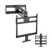 Fireplace Pull Down TV Mount over Fireplace, Drop Down TV Mount with Height A...