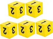 Toyvian 5pcs Eva Dice for Dice Game Props for Board Game Accessories and and Comfortable for Family Gatherings and Friends Parties