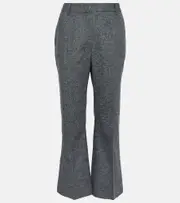 [Altuzarra] Altuzarra Fossett wool-blend bootcut pants AU 18 grey
