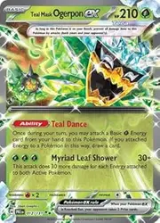 Pokemon - Teal Mask Ogerpon ex 012/131 – Prismatic Evolutions – Double Rare – Foil Single Card
