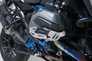SW-Motech Cylinder guard - Black/Silver. BMW R 1200 models (12-18).