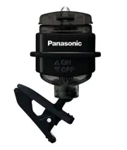 Panasonic LED Hands Free Clip-on Light Flashlight BF-AF20P-K Black F/S w/Track#