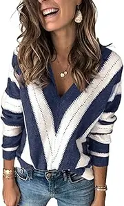[Ancapelion] Women’s Casual Sweater Pullover Winter Basic Sweatshirt Long Sleeve Cozy Knitted Jumper Tops Loose Fit