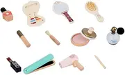 ERINGOGO Girl's Makeup Toys 1 Set Wooden Make up Sets for Boys and Girls Educational Toy