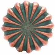 Pinwheel Concho Copper Patina 1.5" (3.8 cm) Screw Back 2255-90