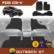 6D Diamond Car Floor Mats for Honda CR-V 2017-2022 Full Set - Heavy Duty Carpet Liner