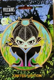 Maleficent Cutie Disney Villain Pink A La Mode LE MOC Pin