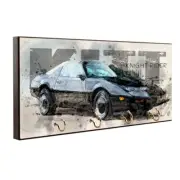 1982 Knight Rider Trans Am Muscle Car Design Key Hanger / Pet Leash Hanger
