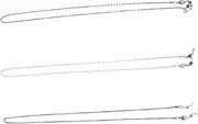 [ANDRESLAD] Metal Eyeglasses Chain Set 6pcs Hanging Eyeglasses Cord Anti-slip Fashion Accessory for Daily Wear