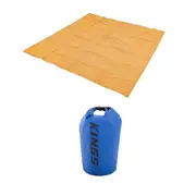 Adventure Kings Camping Mesh Flooring 3mx3m + 15L Waterproof Dry Bag Outdoor 4WD