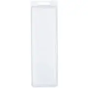 Collecting Warehouse Clear Plastic Clamshell Container, 7.625"H x 2"W x 1.375"D