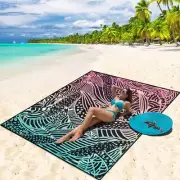 Beach Blanket Waterproof Sandproof Beach Mat 79" X 83" /10'x9'for 2-8 Adults