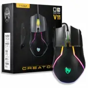 Laptop PC RGB Gaming Mouse, 10 Buttons for Windows 7/8/10/XP Vista Linux, Black