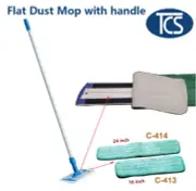 New Flat Dust Mop Floor Cleaner with Aluminium Base Microfiber Pads and Handle