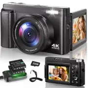 4K Digital Camera for Photography, 48MP Autofocus Vlogging Camera for YouTube...