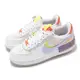 Nike 休閒鞋 Wmns AF1 Shadow 女鞋 白 紫 AF1 皮革 低筒 運動鞋 CW2630-141