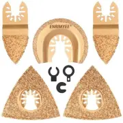 Oscillating Tool Blades, Multi Tool Blades Carbide for Grit Grout Removal, 6 ...