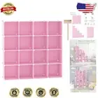 Versatile 16-Cube Storage Shelves – Elegant Plastic Organizer for Living Room