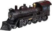 Vintage Train Statue, Durable Retro Train Head Resin Sculpture Ornament Distressed Decor Cafe Store Window Props for Desktop Home Decoration/1125