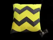 LOGAN & MASON MARLEY ZEKE YELLOW FELT CUSHION. NEW WITH TAGS.