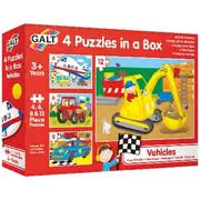 Galt 4 Puzzles in a Box Vehicles