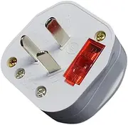DIY Rewireable 3-Pins Australia/New Zealand Plug with Switch and Fuse10Amp 250V Male Socket Electrical Wire Connect AC Power Adapter Detachable(White, AU with Switch 10A)
