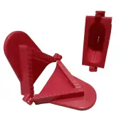 2-Pcs Red Pie Dumpling/Curry Puff/Ravioli Dough Pasta/Samosa Press Makers/Molds