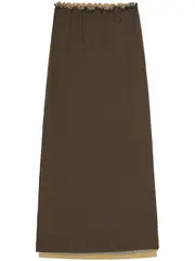 [Jil Sander] 3 Layers Mid Length Skirt