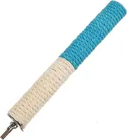 WOONEKY Bird Cage Perch for Parrots Durable Wood and Rope Parakeet Bird Perches for Cage Exercise and Resting Accessory