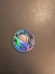 Mega M Mewtwo X Pokemon Collectors Coin Blue Official Rare