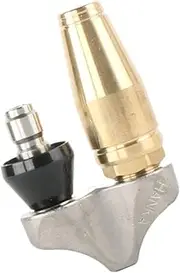 BEALIFE 3000 PSI Reverse Sewer Drain Jetter Nozzle for Efficient Cleaning, 0.375 inch with sheath, 1Set